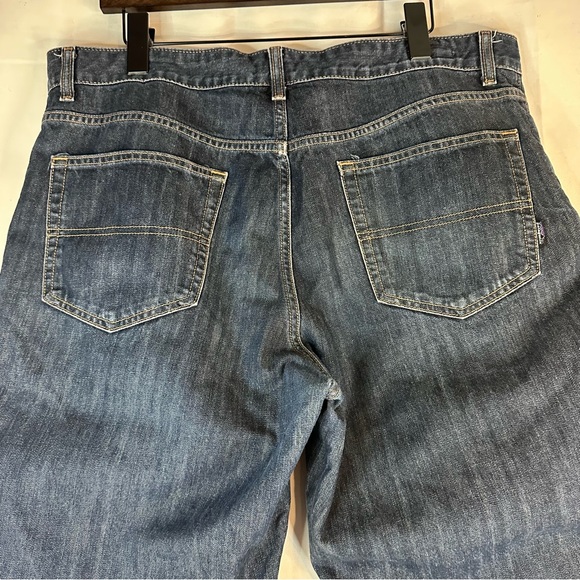 PATAGONIA Men’s Size 38 Denim Jeans Button Fly Relaxed Fit Bootcut Style - Picture 13 of 16